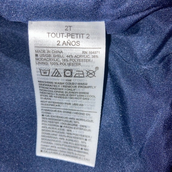 NWT Faux Fur Kids Jacket Size 2T Janie and Jack San Francisco Great 🎁 - Picture 3 of 3